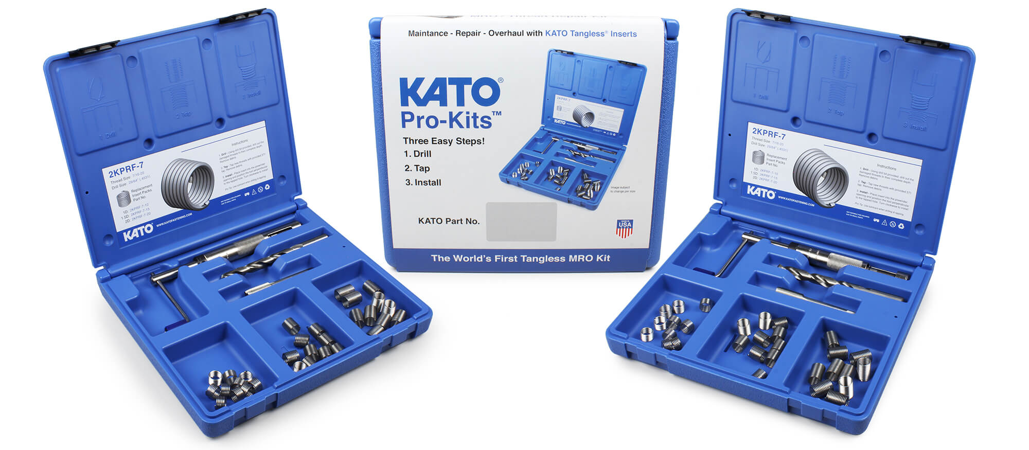 KATO ProKits The World's First Tangless Thread Repair Kit.
