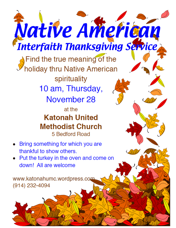 Native American Interfaith Thanksgiving Service Katonah