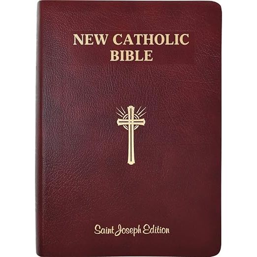 BIBLE St. Joseph New Catholic Bible Giant Print (Leather Burgundy