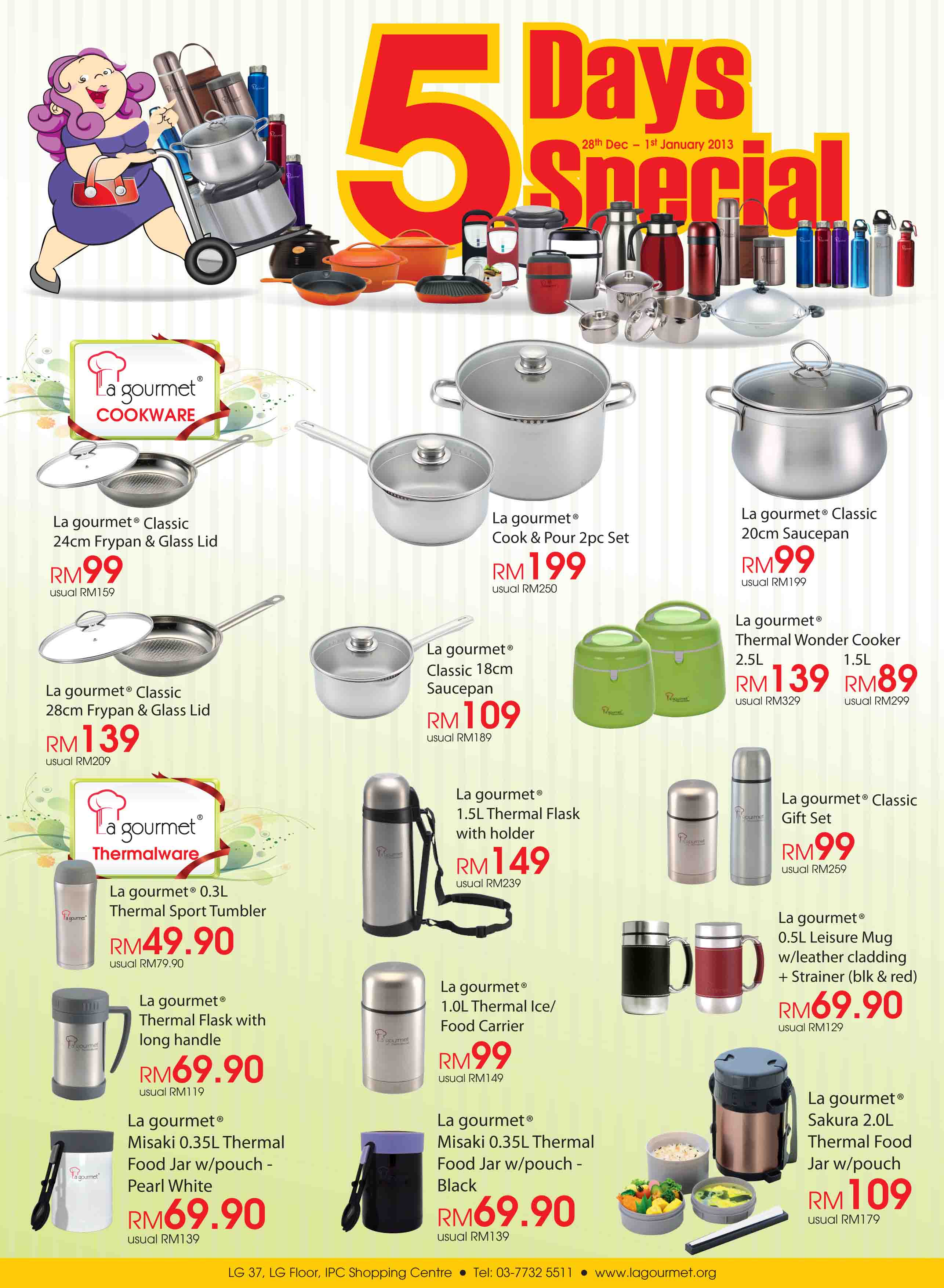 La gourmet® 5 Days Special with Great Offer till 1st January 2013