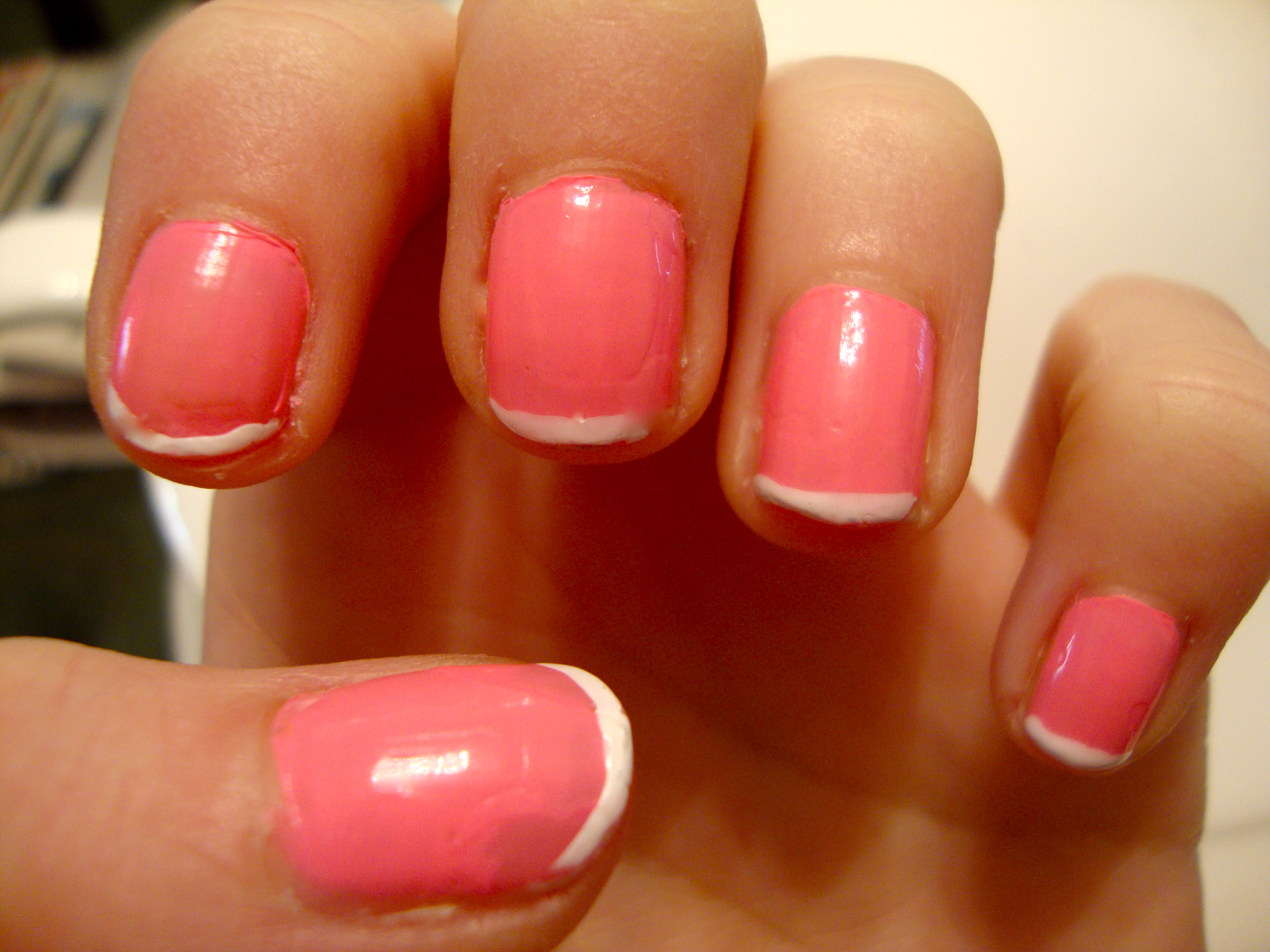 Neon French Nails Kat's Nails