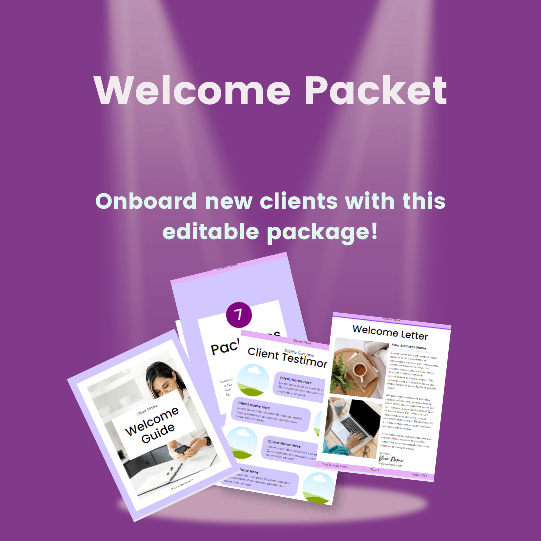 Packet for Onboarding New Clients Kat Virtual Services