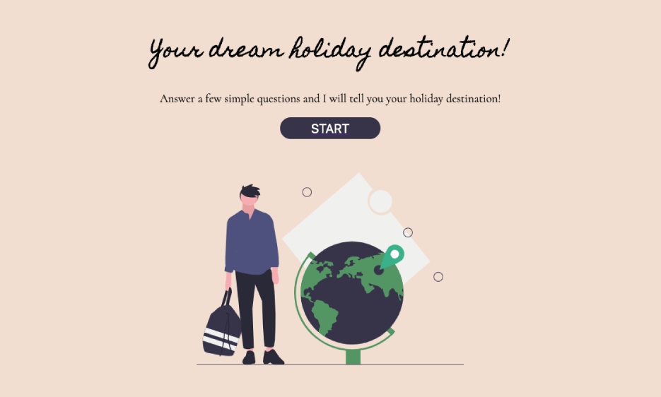 Your dream holiday destination! QUIZ