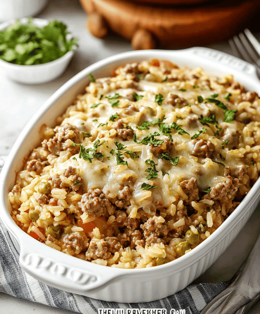 Hamburger Rice Casserole Recipe