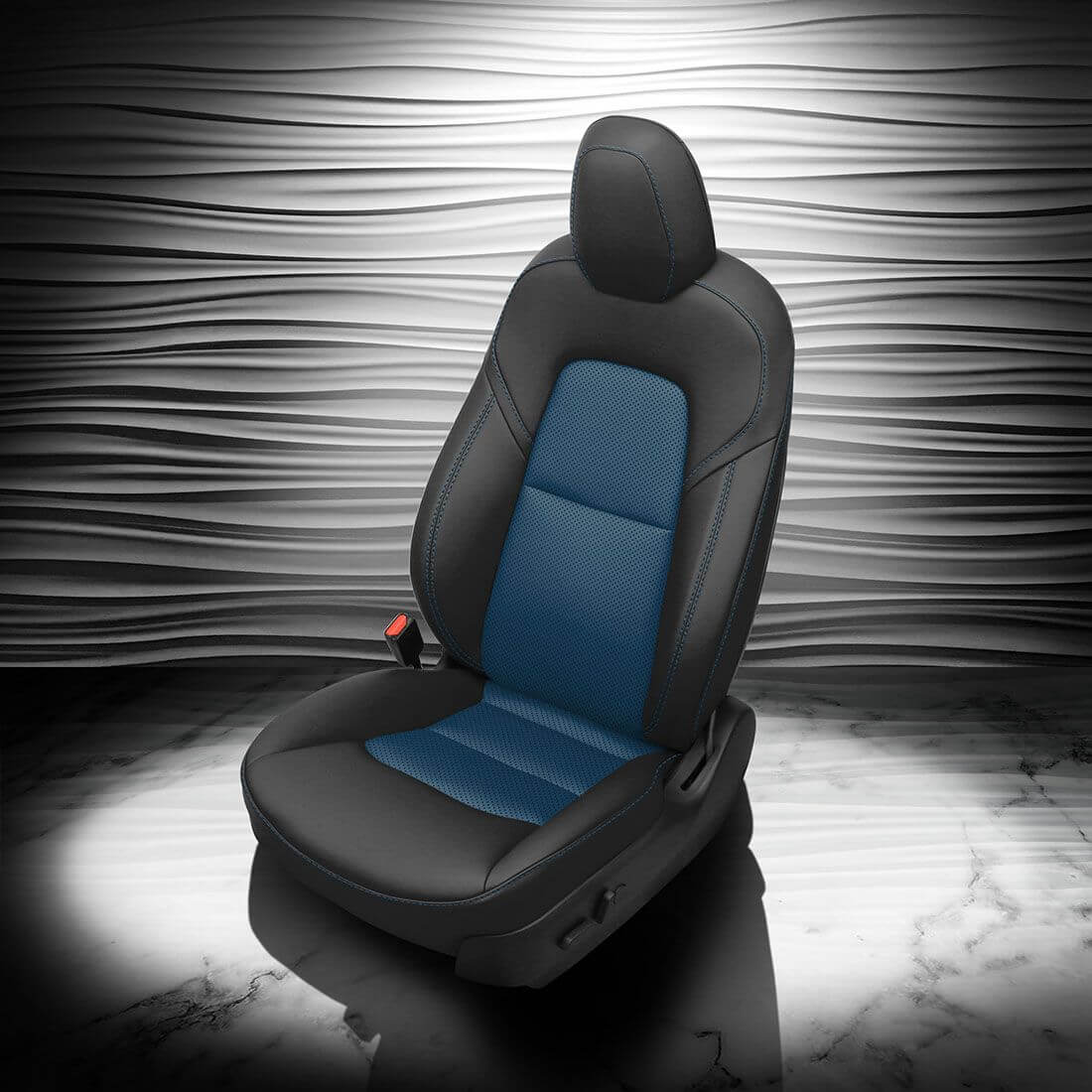 Blue Leather Seats Blue Leather Seat Covers Custom Katzkin