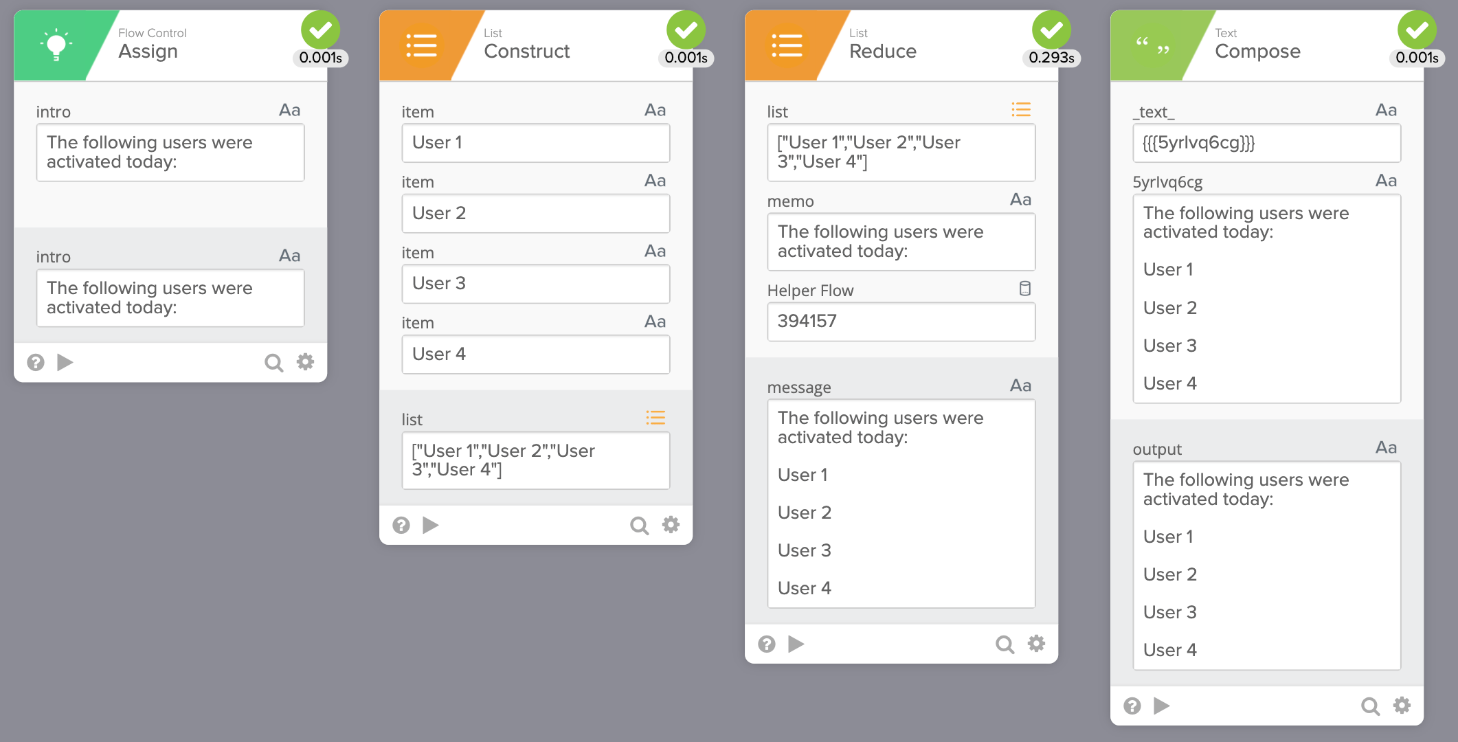 Okta Workflows HowTo Reduce a List to a Single Value, 3 Examples