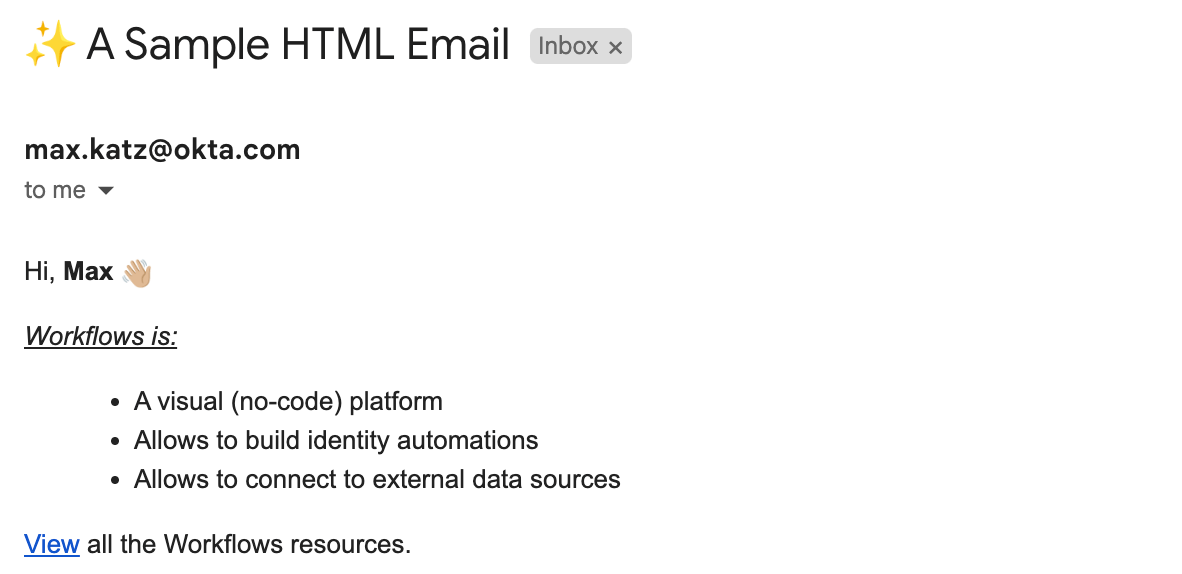 How to Send HTML Email with Gmail and Office 365 Email in Workflows