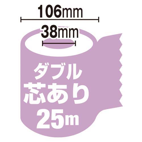 【24970】 クリネックスプリント ダブル25m 12ロール (日本製紙クレシア株式会社) カウ