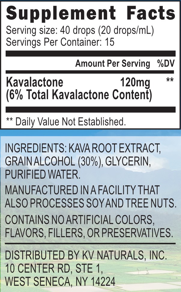 Kava Tincture Plus 6 Kavalactone Extract