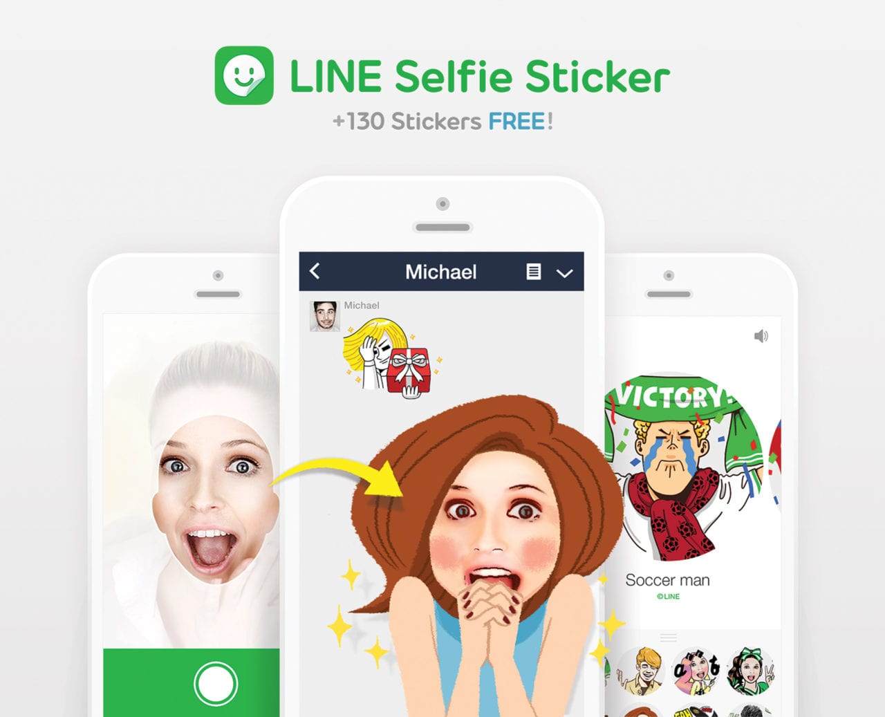 LINE Brings Official Sticker Making App “LINE Selfie Sticker” to