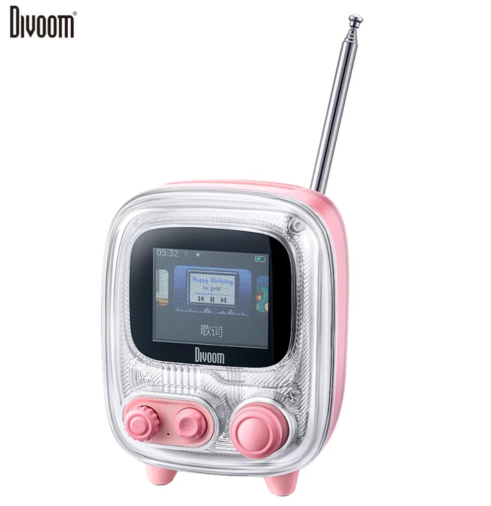 Divoom Tiivoo-2 ピンク ワイヤレススピーカー（Divoom - TIMOO