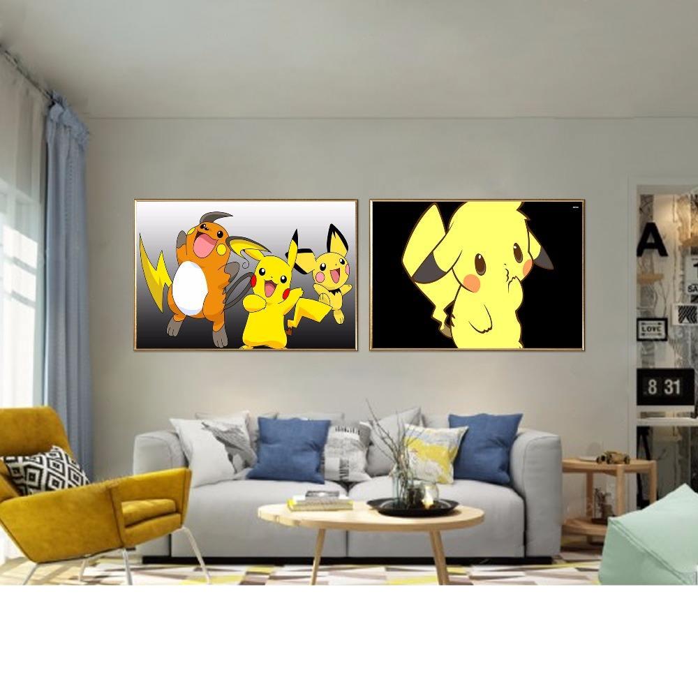 Pikachu Pokemon Wall Art Poster Printing For Home Decor