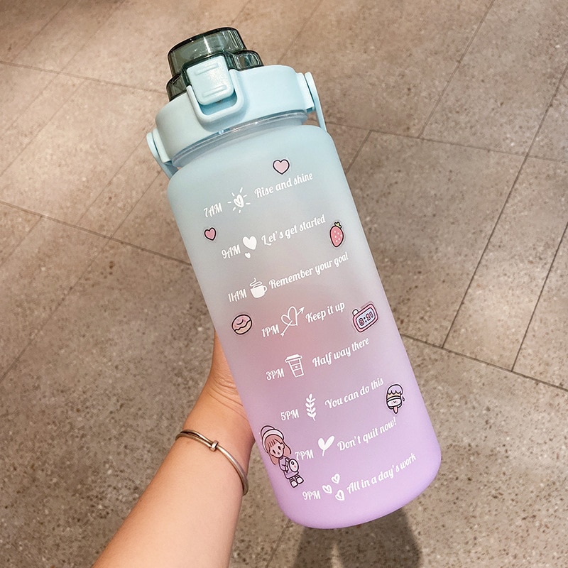 Kawaii Jumbo Pastel Style Water Bottle KawaiiTherapy