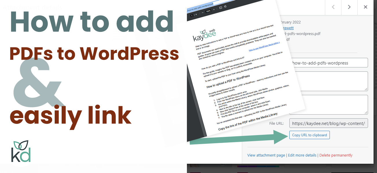 How to add PDFs to WordPress and easily add links too