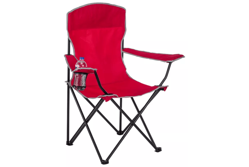 Ozark Trail Camping Quick Folding Chair w/ Carrying Bag Red Kayden Outlet