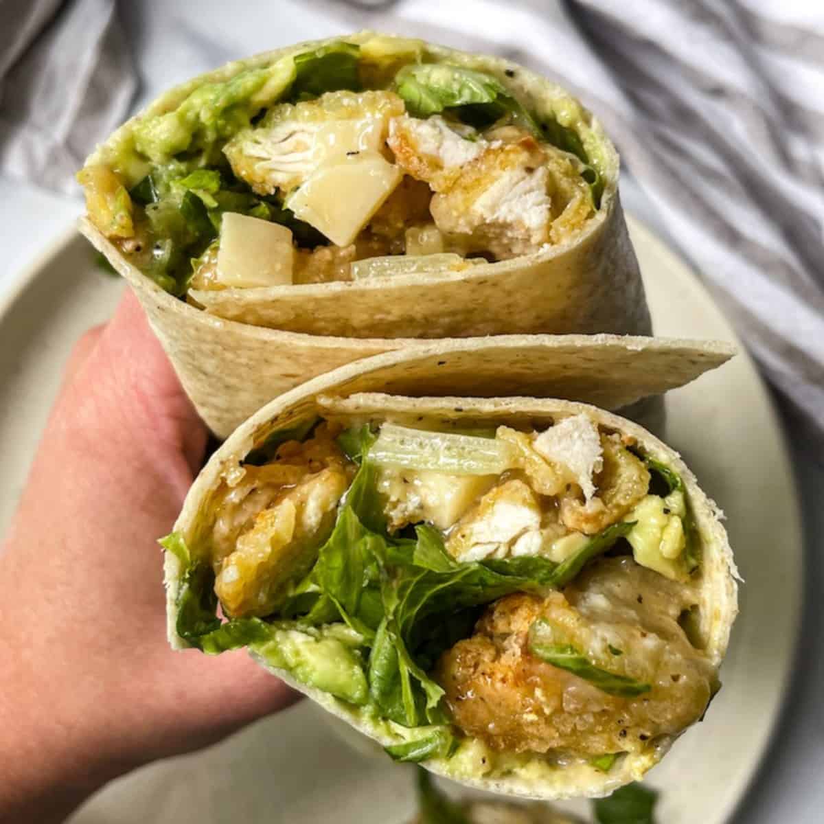 Honey Mustard Chicken Wrap (gluten free, dairy free option)