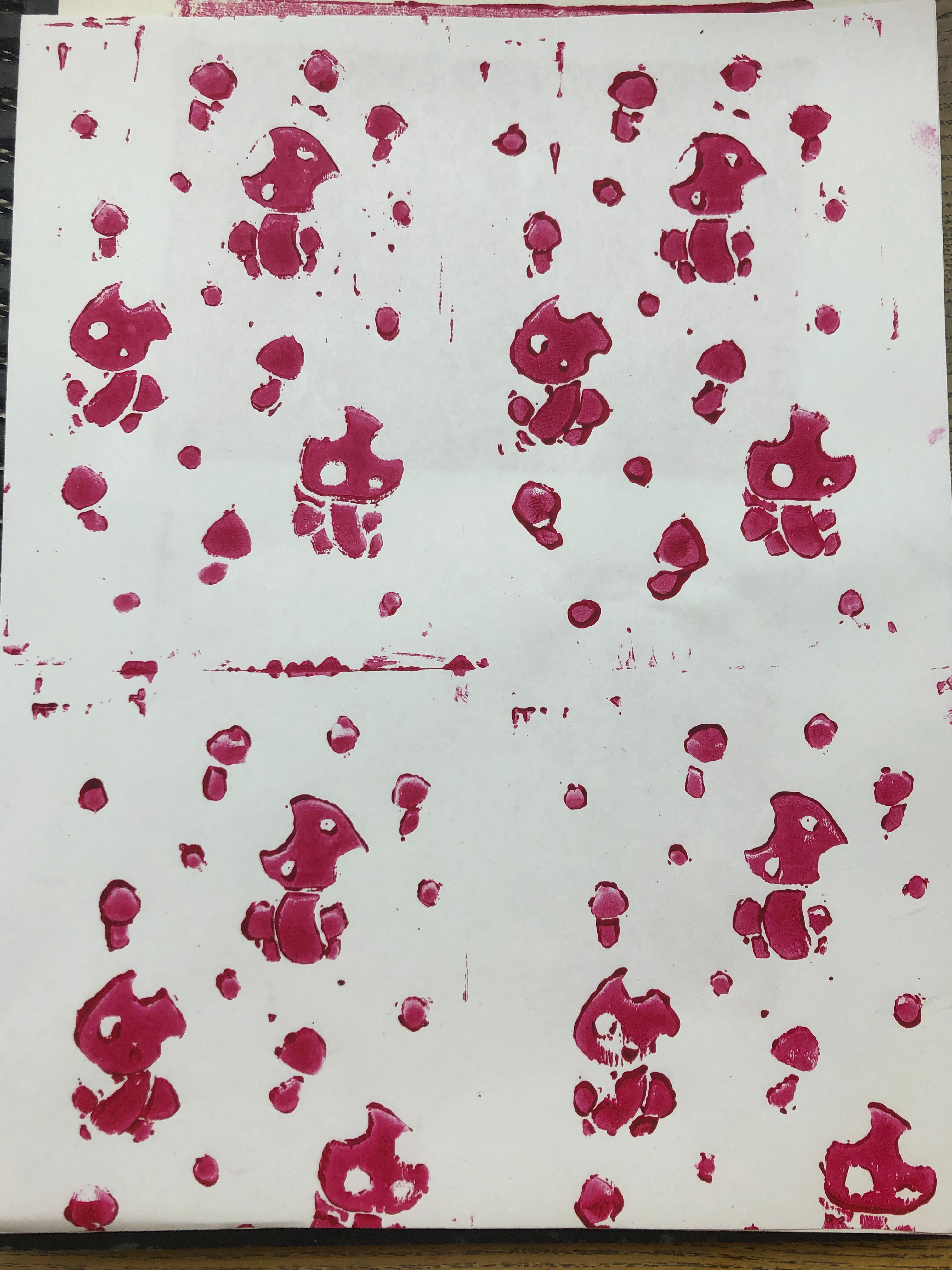 Screens and Zines Linocut Pattern Kayla Grevstad’s Blog