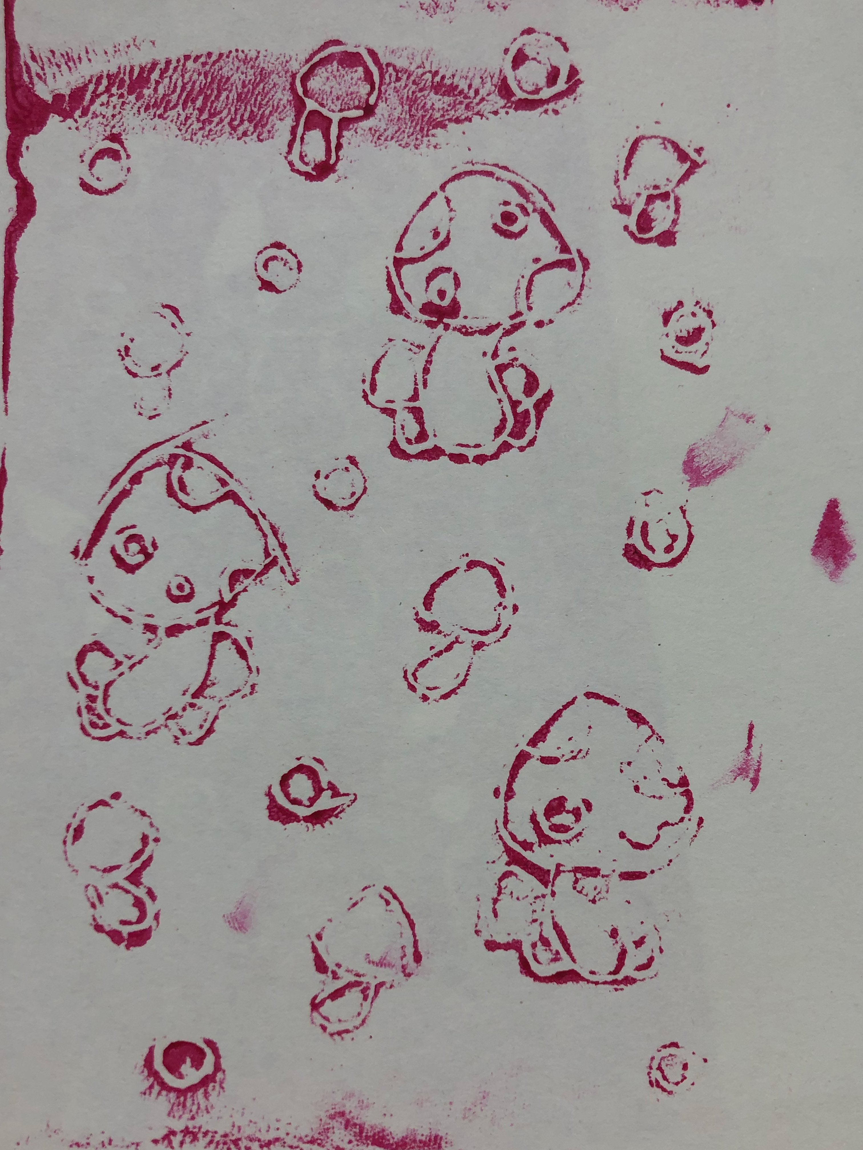 Screens and Zines Linocut Pattern Kayla Grevstad’s Blog