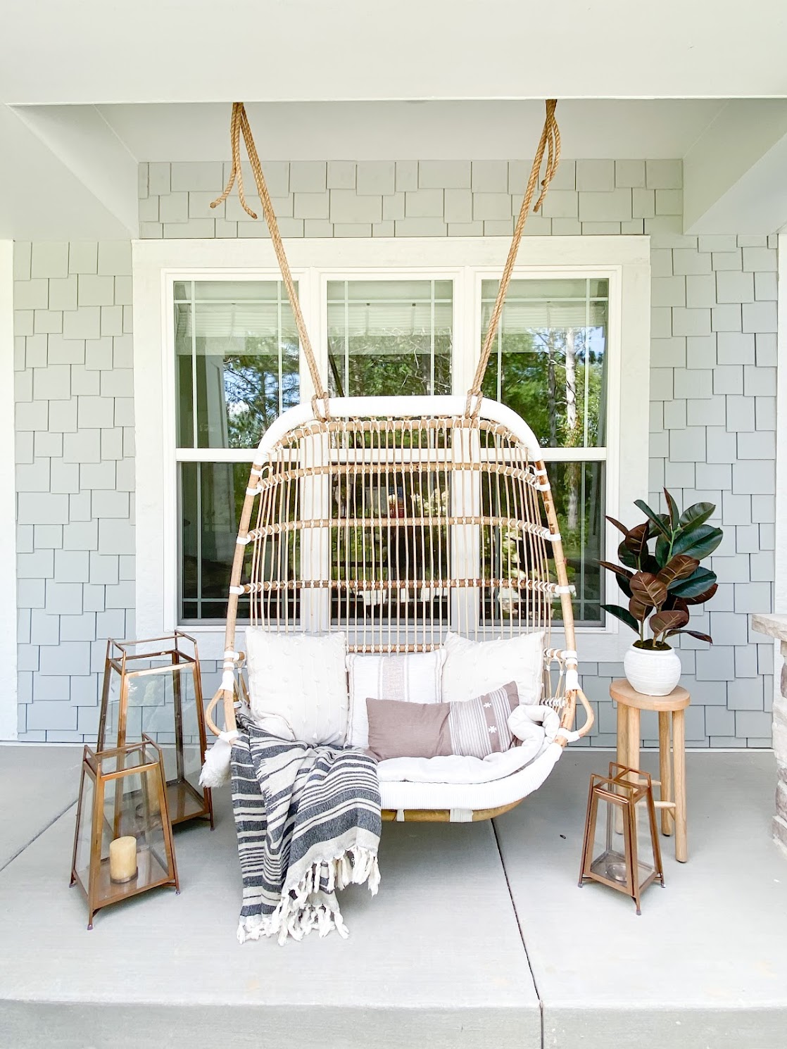 Porch Refresh Fall edition with Serena & Lily's Porch Swing — Kayla Haven