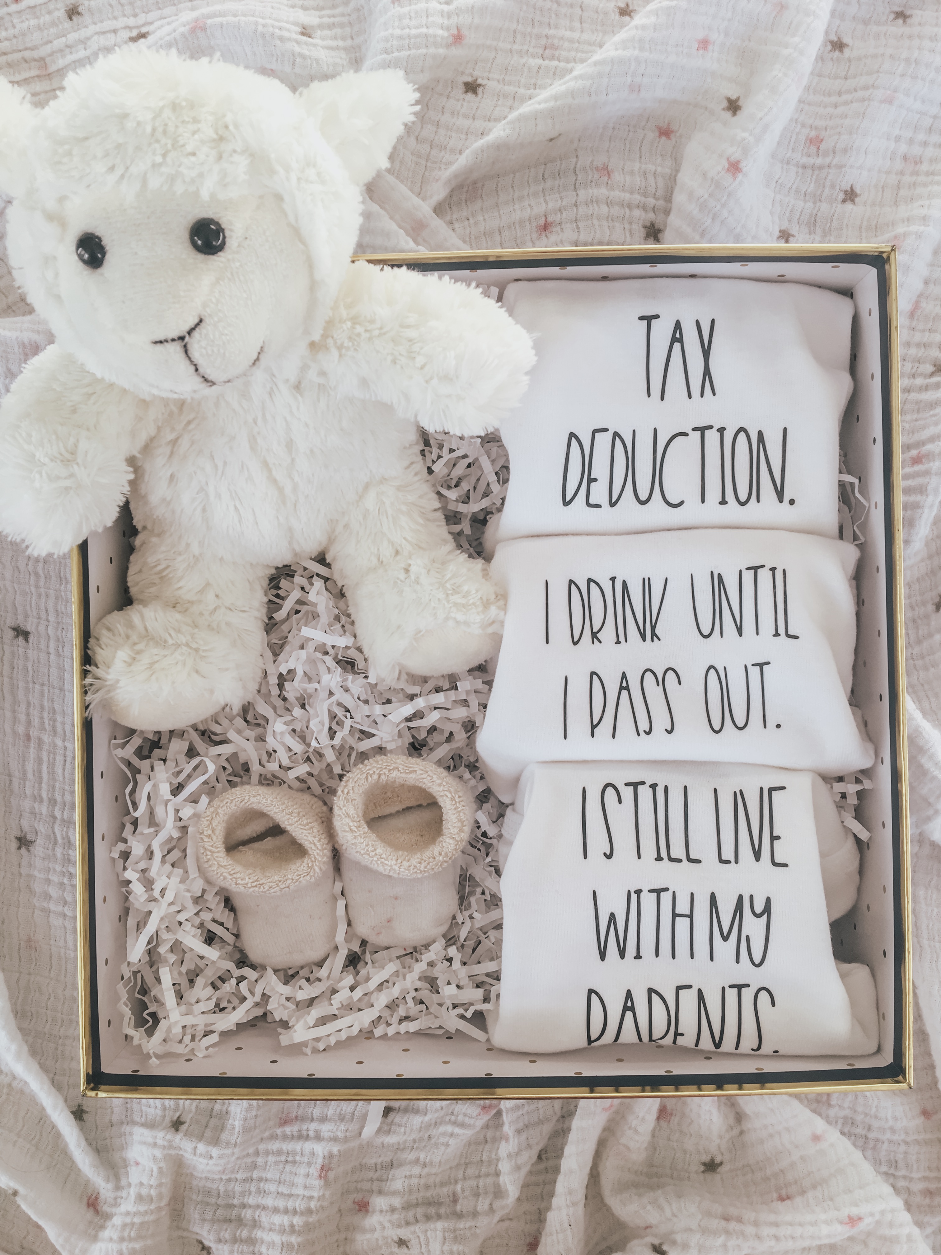 Humorous Baby Onesie Gift Set with Craftey Kayla Makes
