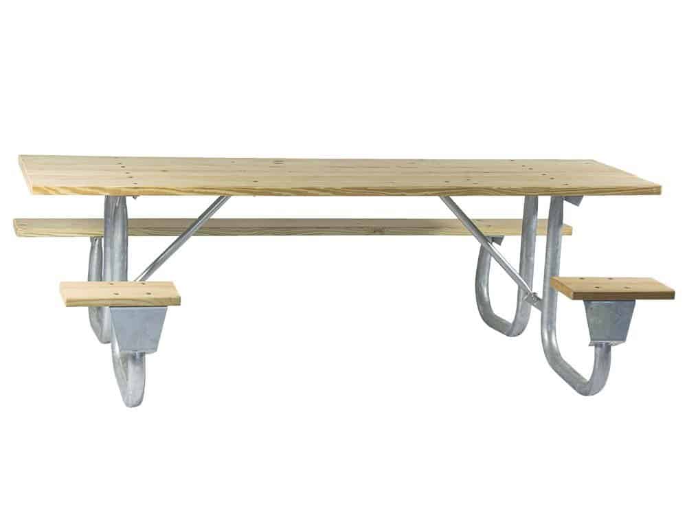 ADA Picnic Table Wheelchair Accessible & Treated Wood Planks J2WC