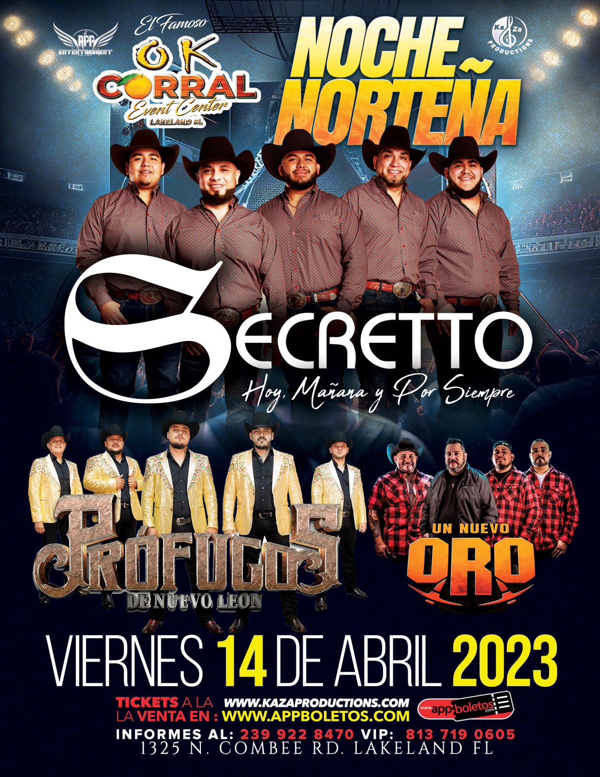 GRUPO SECRETTO, PROFUGOS DE NUEVO LEON Y UN NUEVO ORO EN VIVO! EL