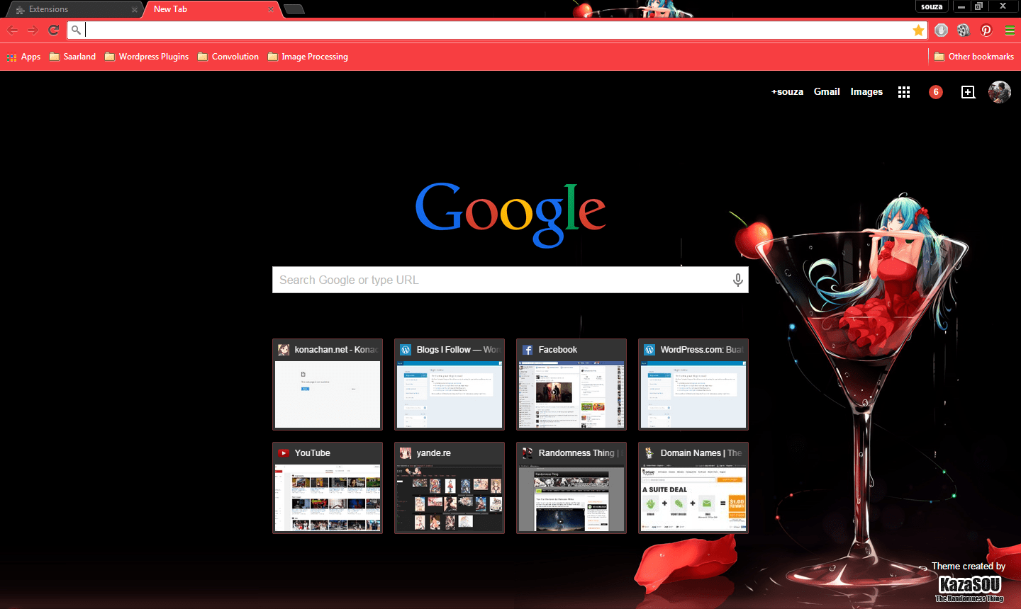 Google Chrome Theme Hatsune Miku 15 Randomness Thing