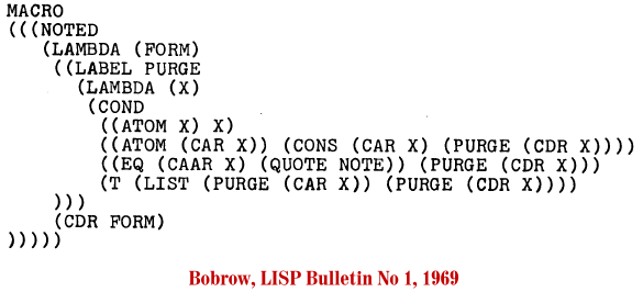 Kazimir Majorinc, A few examples of Lisp code typography
