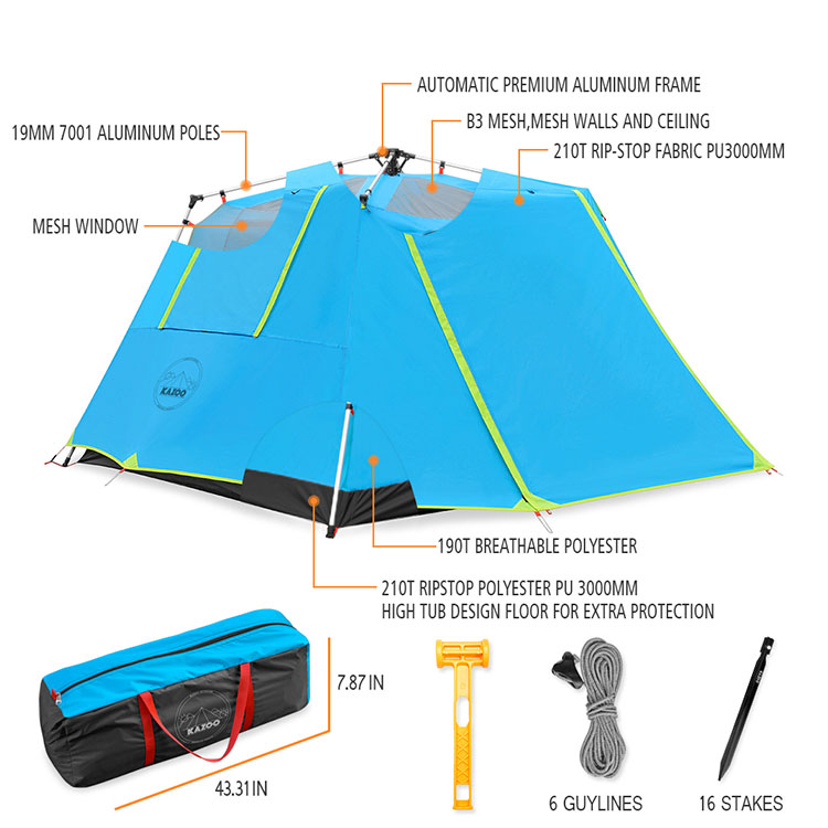 Blue 4P Kazoo Tent Kazoo Tent