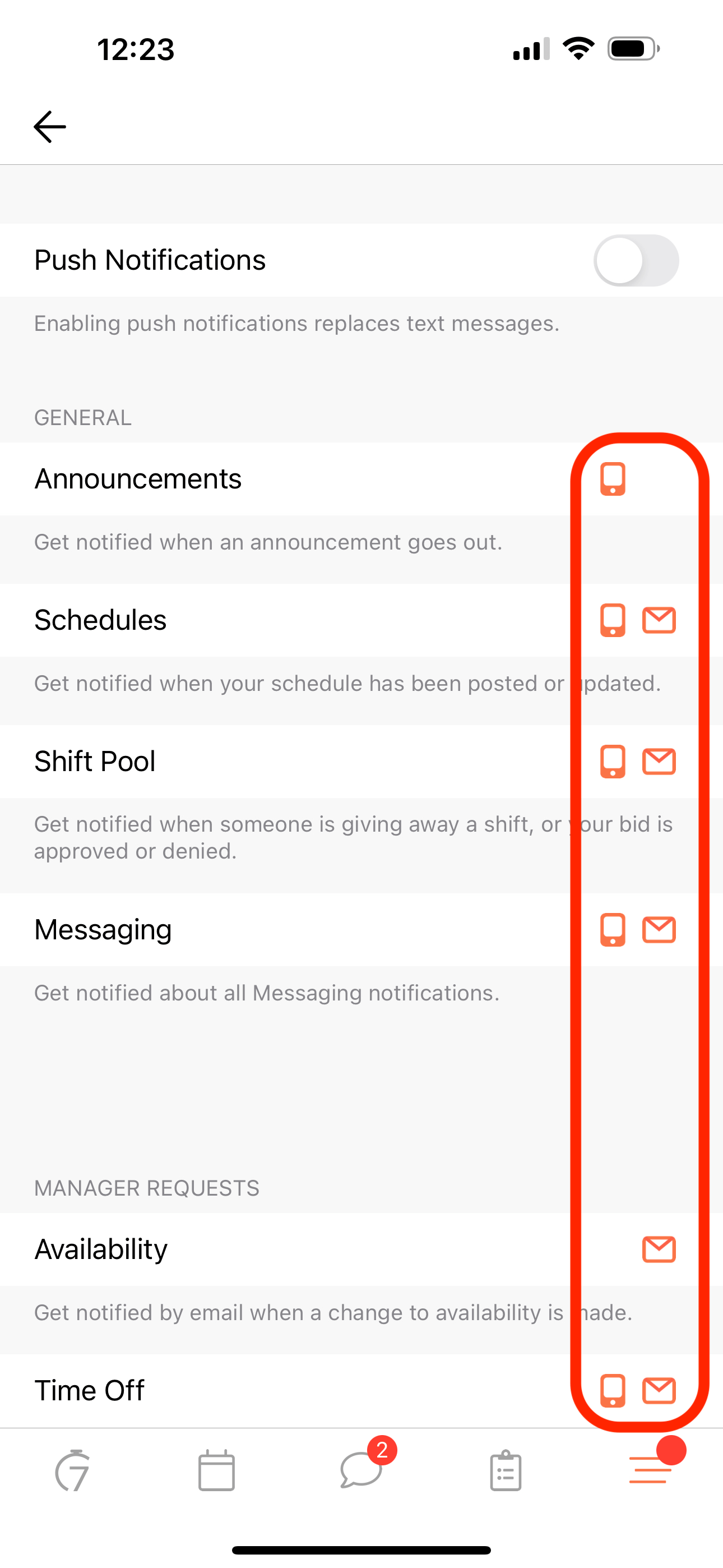 SMS Notifications 7shifts
