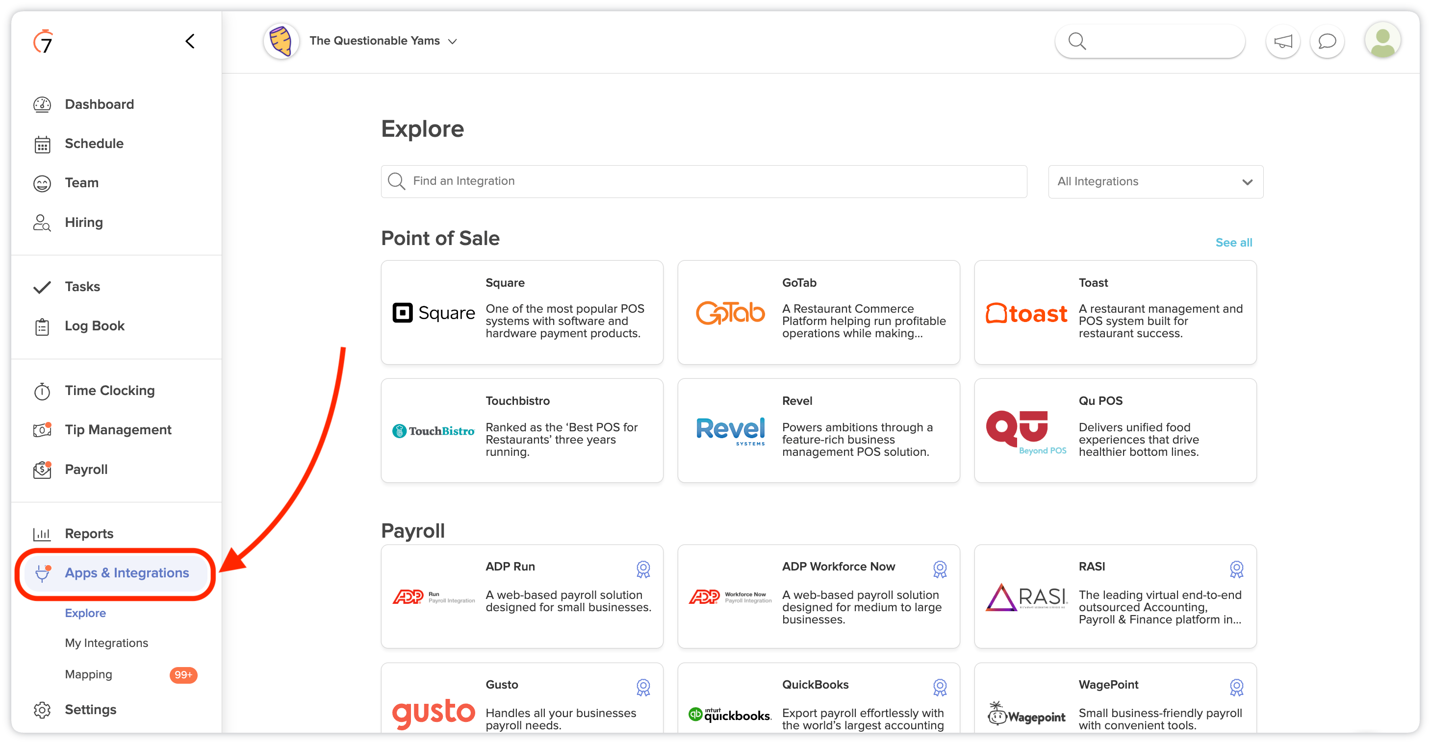 QuickBooks Online Payroll Integration 7shifts