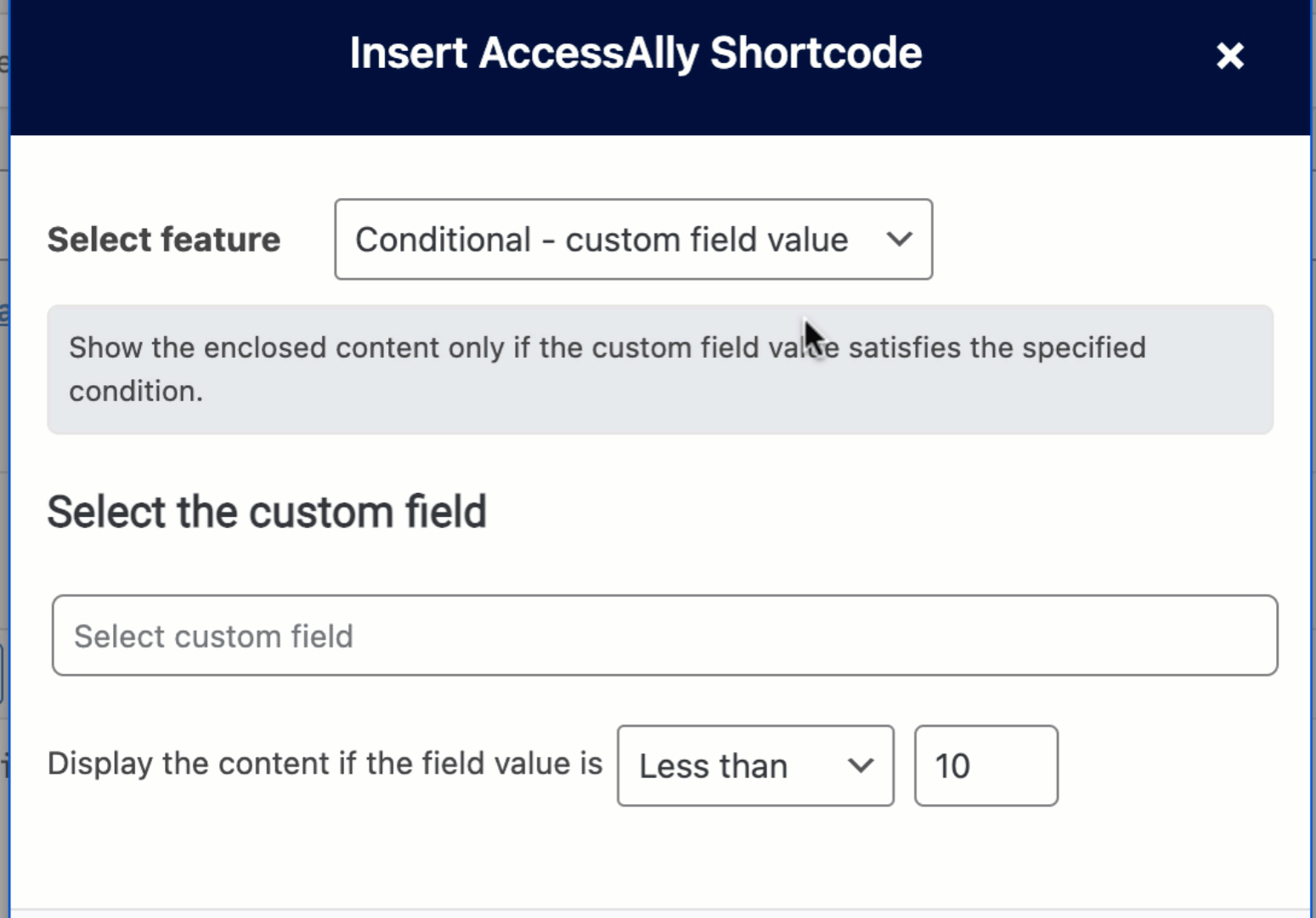 Show Or Hide Page Content by Field Value on AccessAlly KB AccessAlly