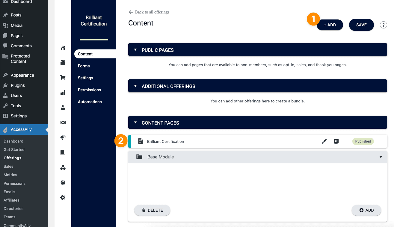 Points Redeem Points for Certificates AccessAlly