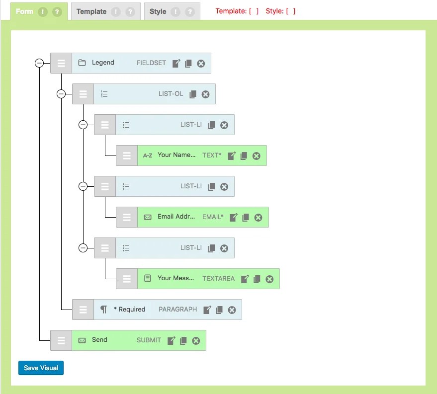 Understanding fieldset, legend, and list field items CF7 Skins