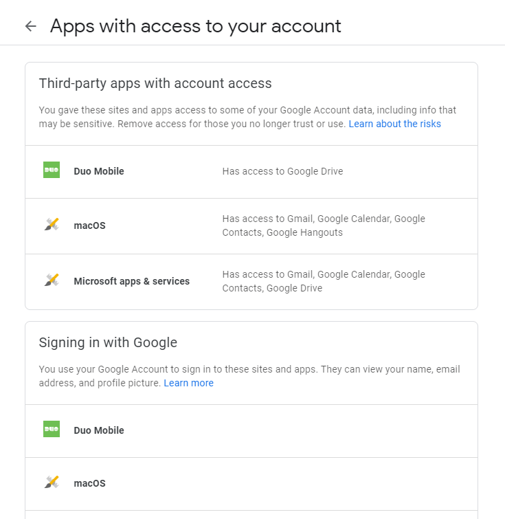 Google 3rd Party Linked Accounts Clearview Technologies Knowledgebase