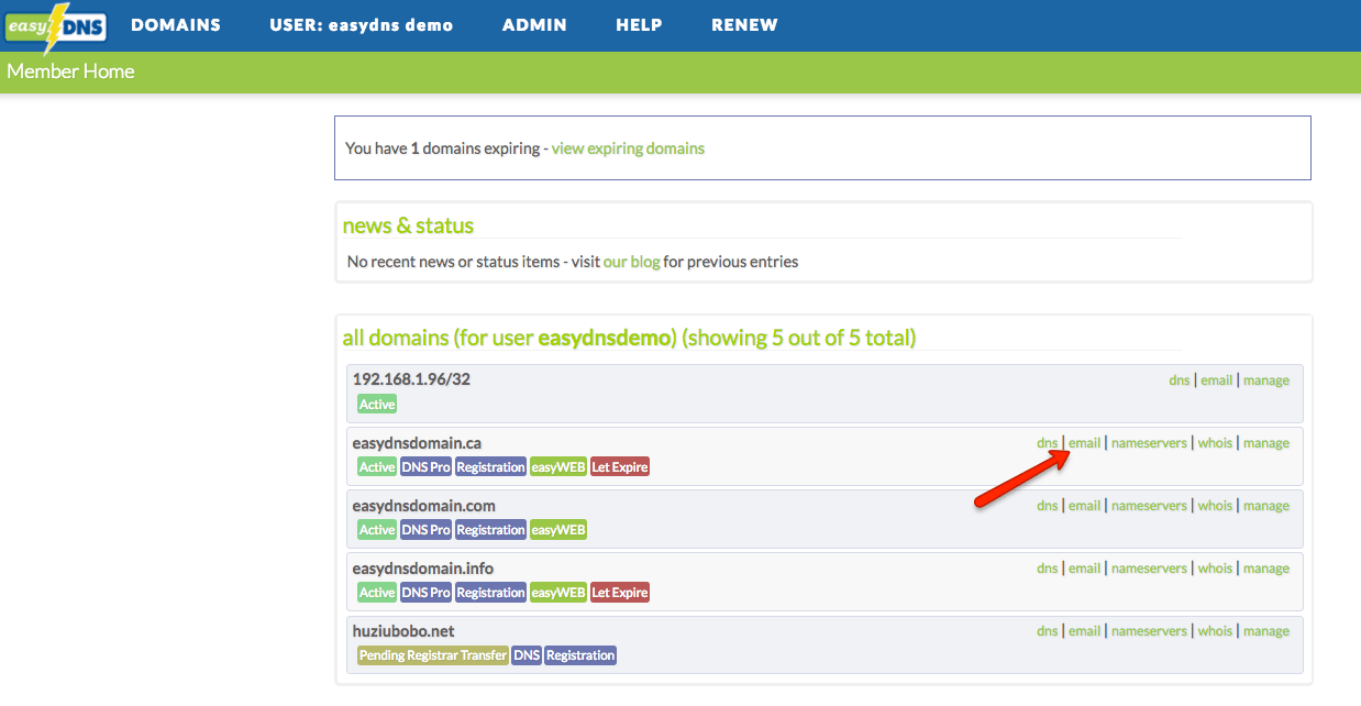 easySMTP (Outbound SMTP) easyDNS Technologies Inc