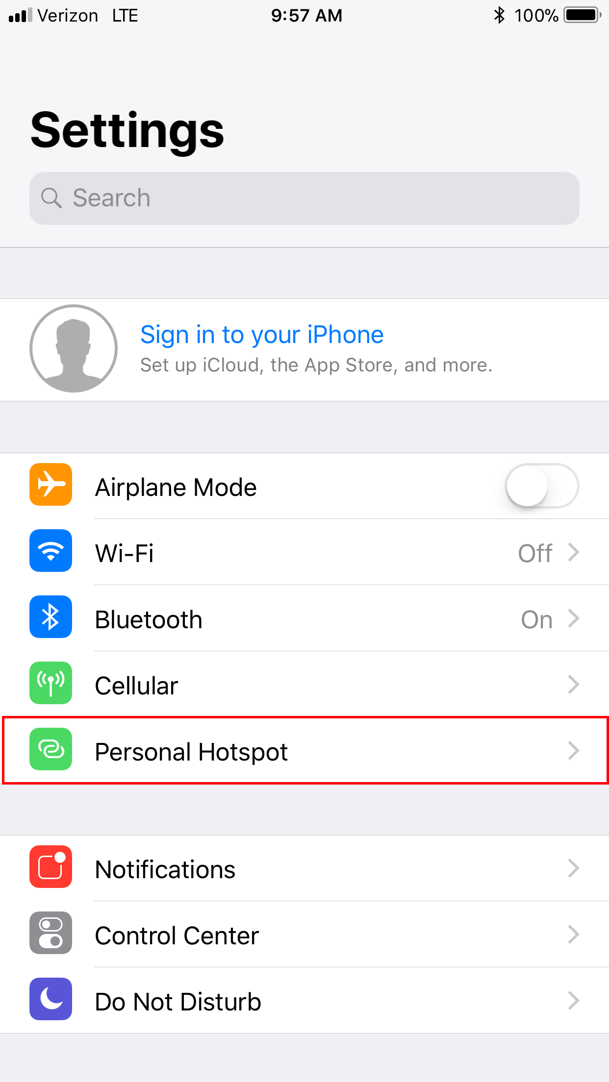 Howto Utilize an Apple® Device as a Mobile Hotspot wiTECH 2.0