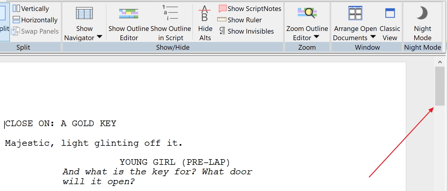 The vertical scroll bar is now on the left I prefer it on the right