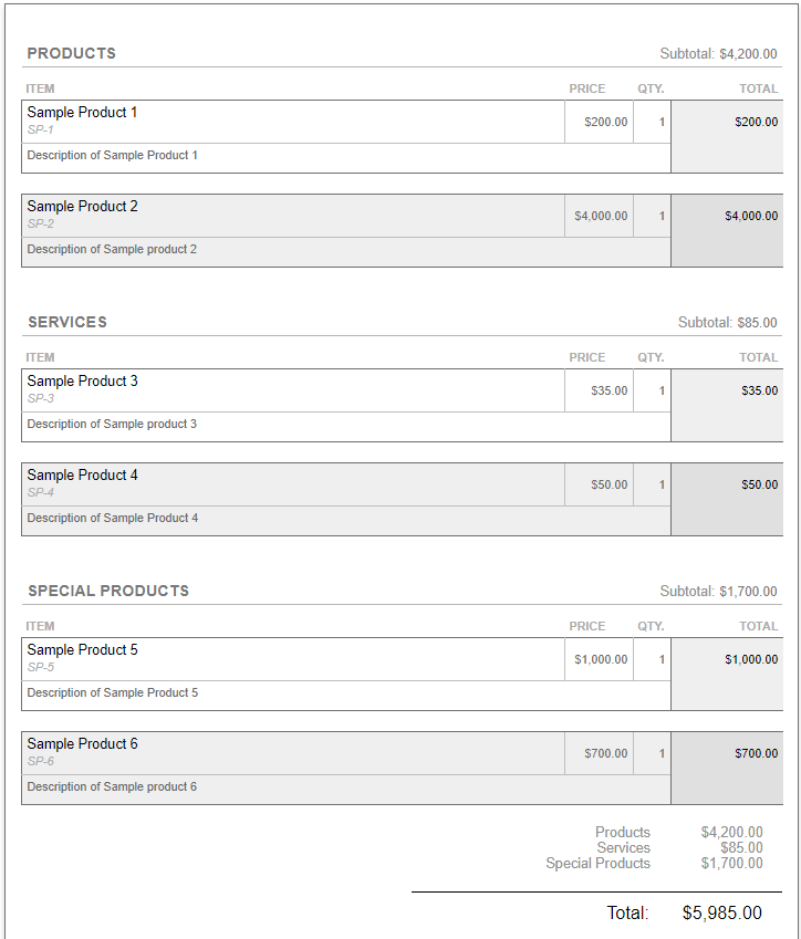 How to Create Quote Tables in Proposals GleanQuote