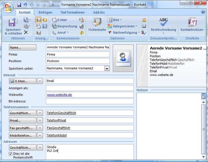 GrutzeckSoftware Knowledgebase Welche Felder werden bei Kontakten