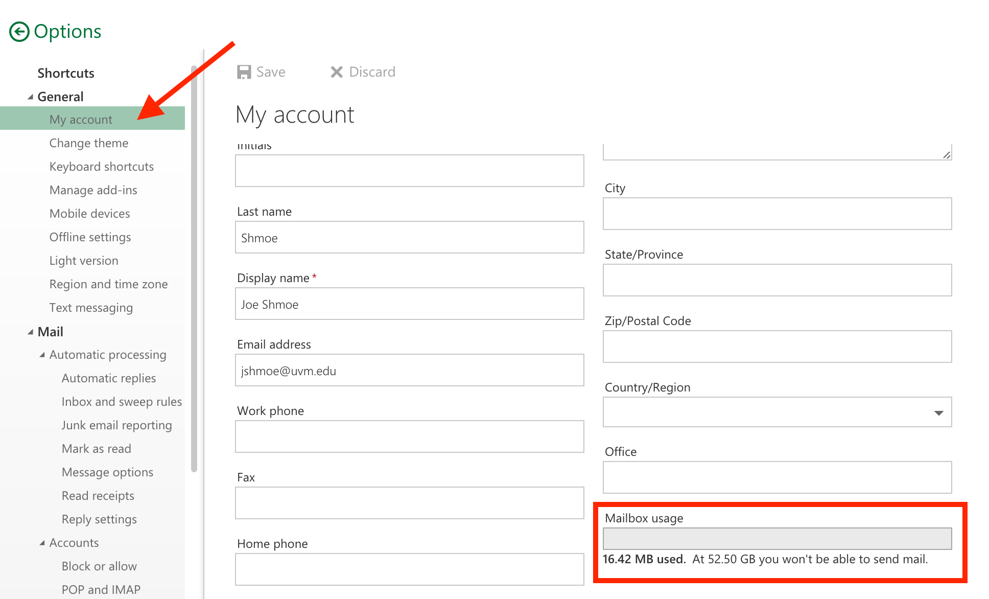 Exchange Storage Quota UVM Knowledge Base