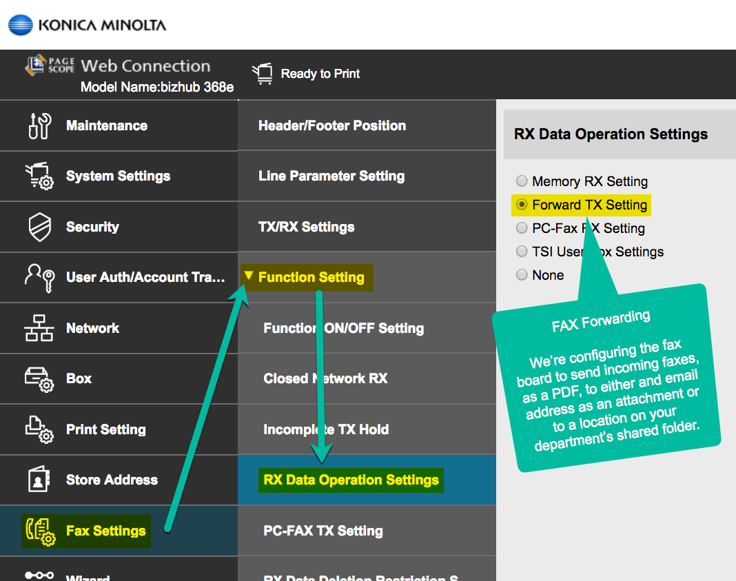 Konica Minolta Default Password To add a scan to email destination to a