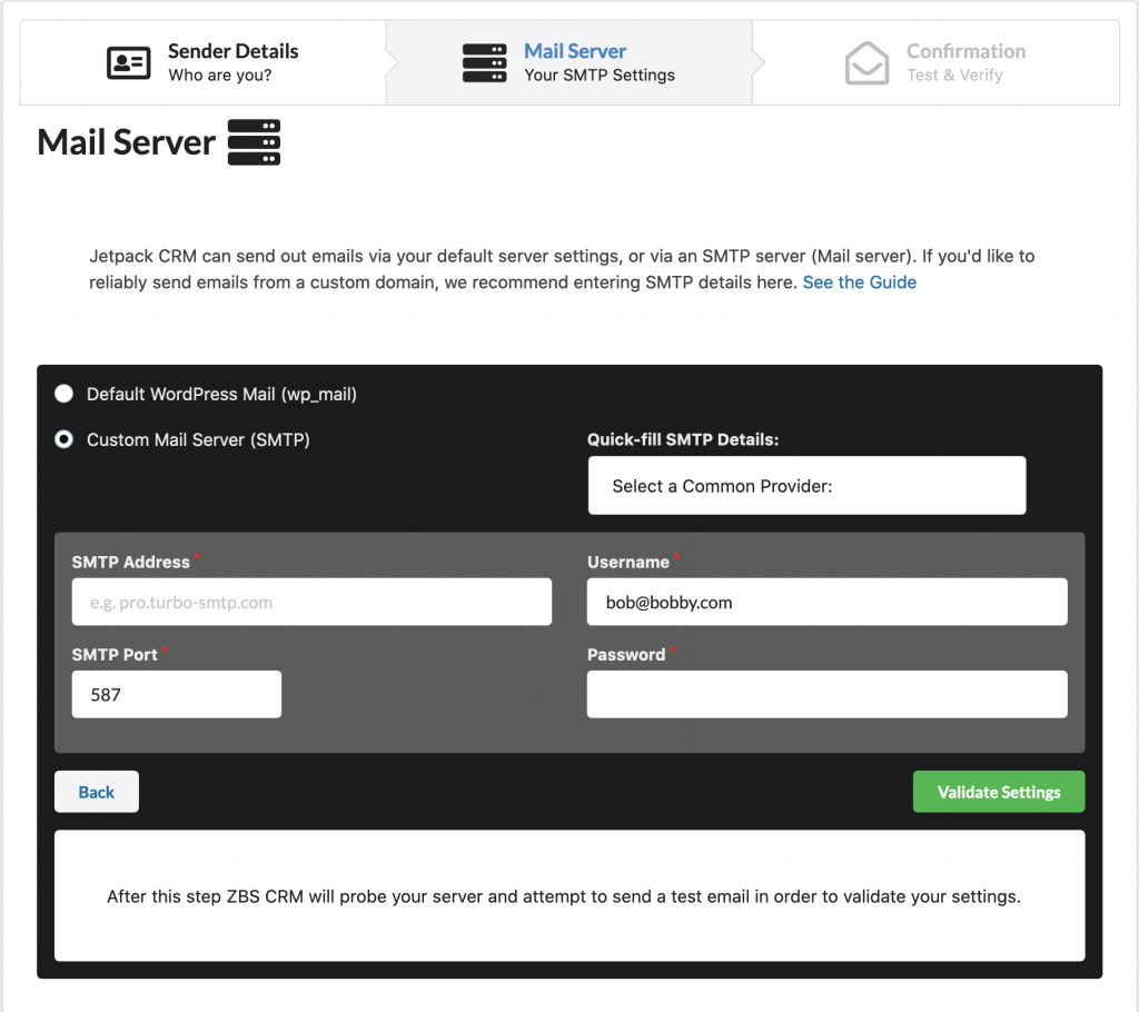 Setting up SMTP outbound emails with Jetpack CRM Jetpack CRM