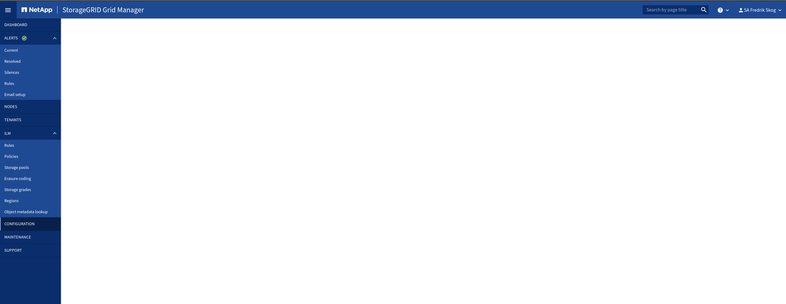 StorageGRID SSO page is blank within StorageGRID NetApp Knowledge Base