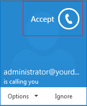 How to answer a Lync 2013 call (Lync 2010 and Lync 2013
