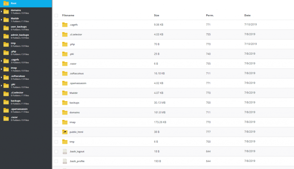Mengenal File Manager pada DirectAdmin Manual Knowledge