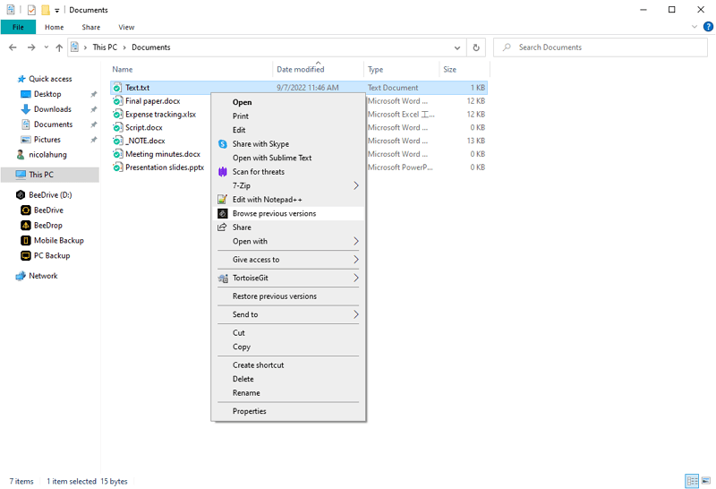 Frequently asked questions about managing file versions Synology