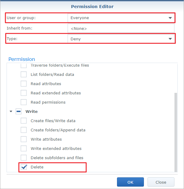 How can I grant everyone read/write permissions to everything in a