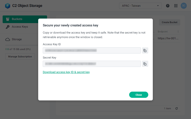 Manage buckets Synology Knowledge Center