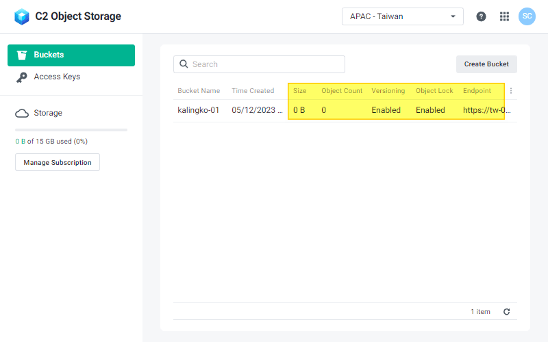 Manage buckets Synology Knowledge Center